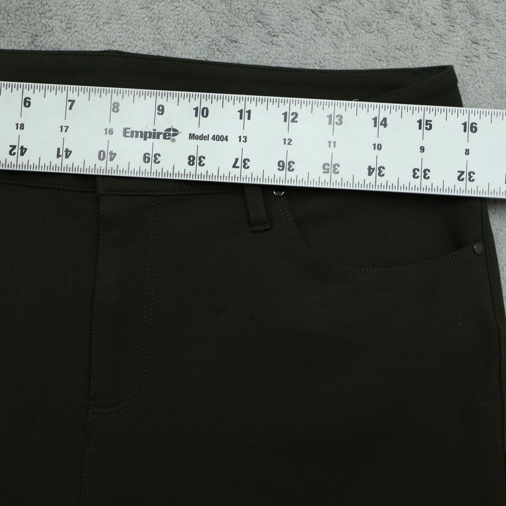 Chico's Pants Women's  Size 1R US-8 Green High-Rise Skinny 30" Inseam Stretch - Picture 3 of 16